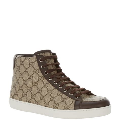 gucci brooklyn sneakers brown|brown gucci sneakers men.